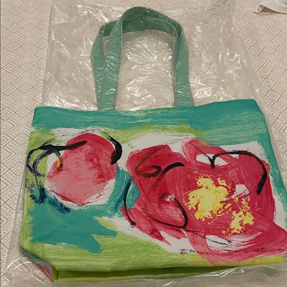 Clinique Vibrant Floral Tote Bag